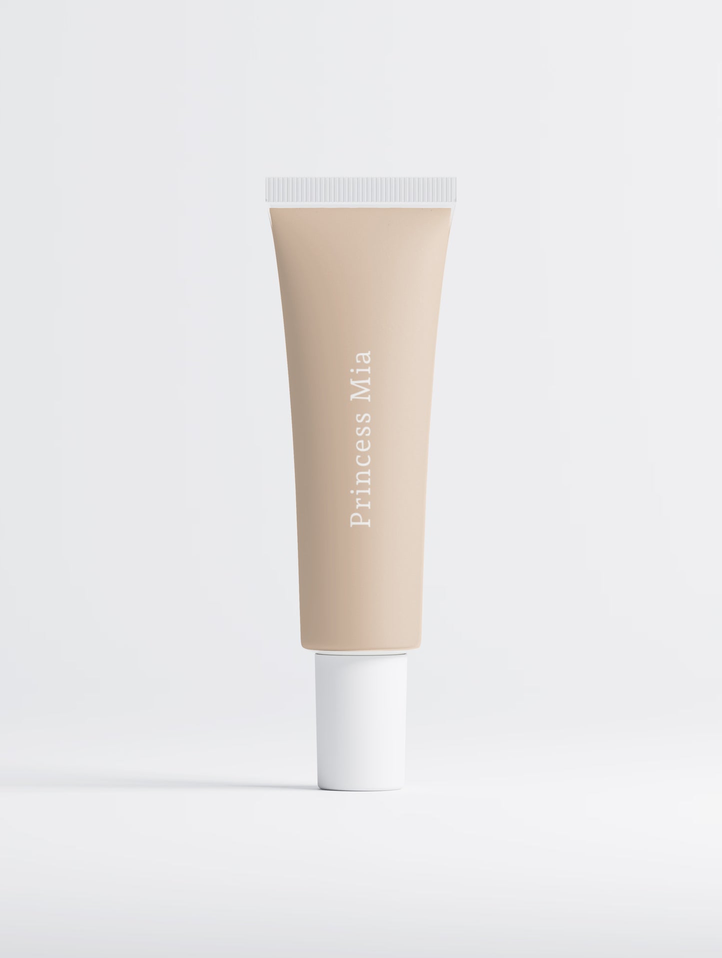 Princess Mia Filter Finish Foundation in Light Warm shade for light skin with warm undertones, providing buildable coverage and a natural airbrushed finish.