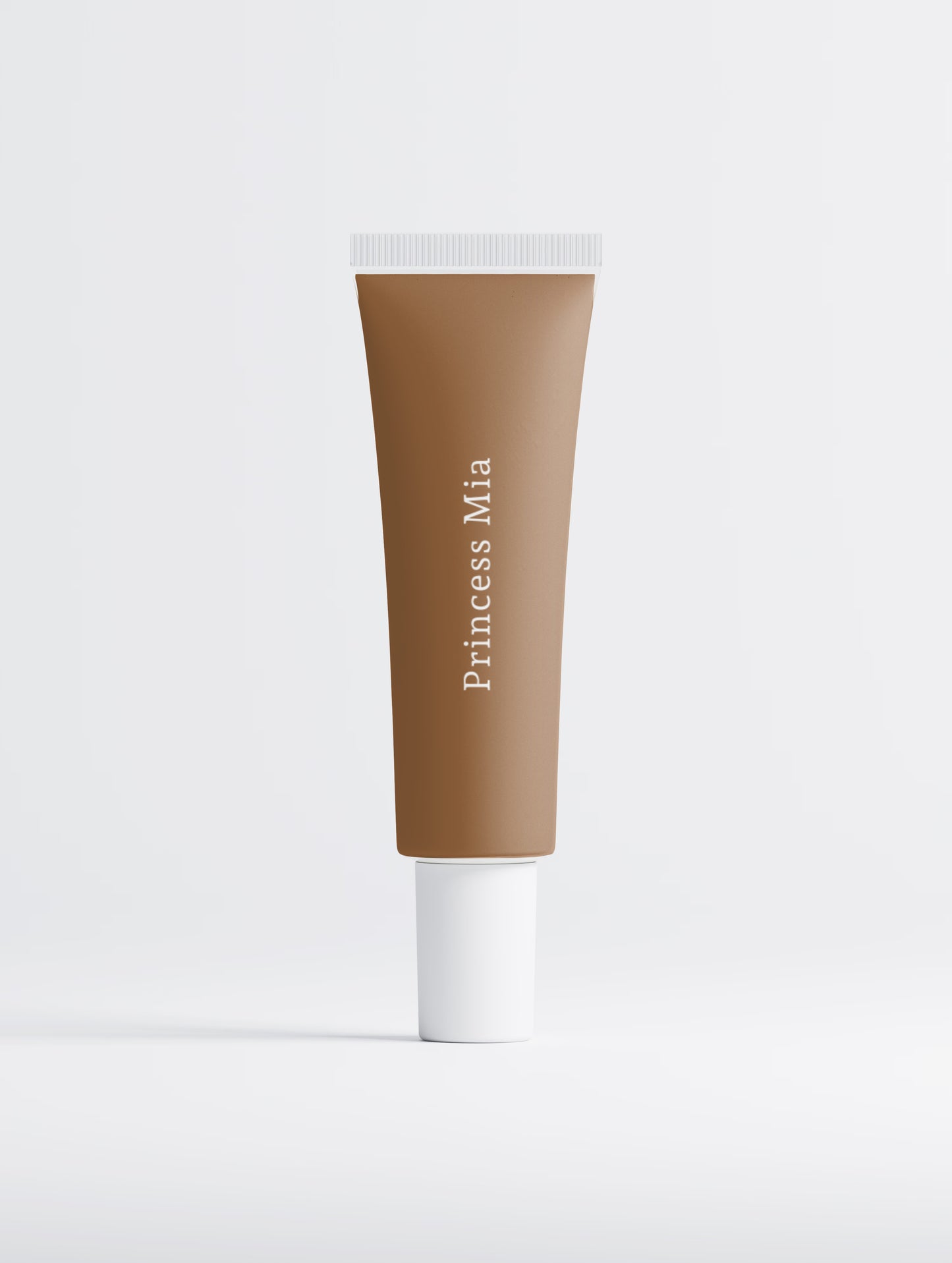 Princess Mia Filter Finish Foundation in Tan Warm shade for tan skin with warm undertones delivering smooth, even, buildable coverage.